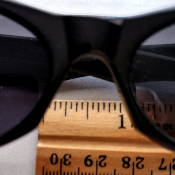 Sunglasses Black Cat Eye Retro Glitter Frame Moon Stars Smoky Lens - Picture 9 of 11